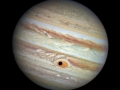 Jupiter s Ganymedem a Velkou červenou skvrnou