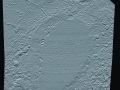29. 4. 2016 bola publikovaná najnovšia snímka zachytávajúc časť „srdca“ na povrchu Pluta, známu ako Sputnik Planum. Zistilo sa, že má v priemere o 3 km nižšiu výšku ako okolitý terén. Podrobné topografické mapy Pluta boli získane z digitálnej analýzy stereo fotiek, ktoré nasnímala sonda New Horizons počas preletu okolo Pluta 14. júla 2015. Snímka bola ešte upravená. Výhodou digitálnych snímok je, že ich môžeme umelo osvetľovať a viac z nich vyťažiť detaily. Konkrétna fotka, ktorú rozoberáme, je osvetlená z juhu (platí, že sever je hore, juh dole) (Eduard Boldižár)