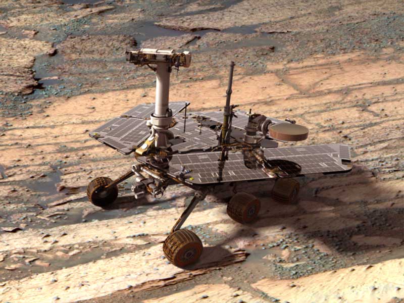 Uběhlo 10 let od přistání vozítek Spirit a Opportunity na Marsu