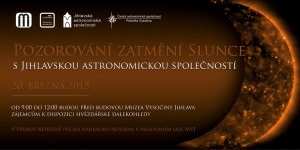 Pozorování zatmění Slunce s Jihlavskou astronomickou společností
