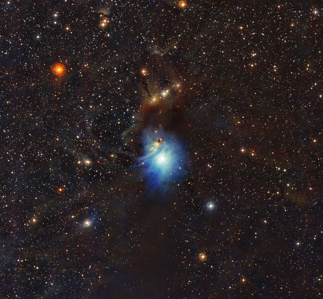 HD 97300 ako hviezda T Tauri osvetľujúc hmlovinu IC 2631