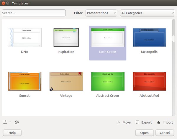 LibreOffice se dočká nového Správce šablon